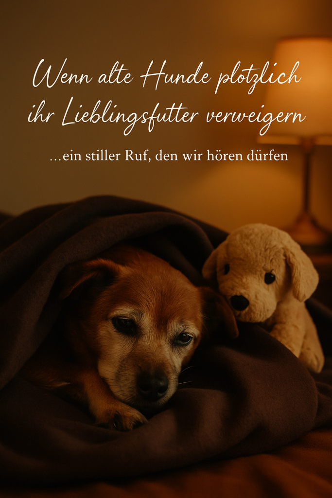 Futterverweigerung bei alten Hunden liebevoll begleiten."